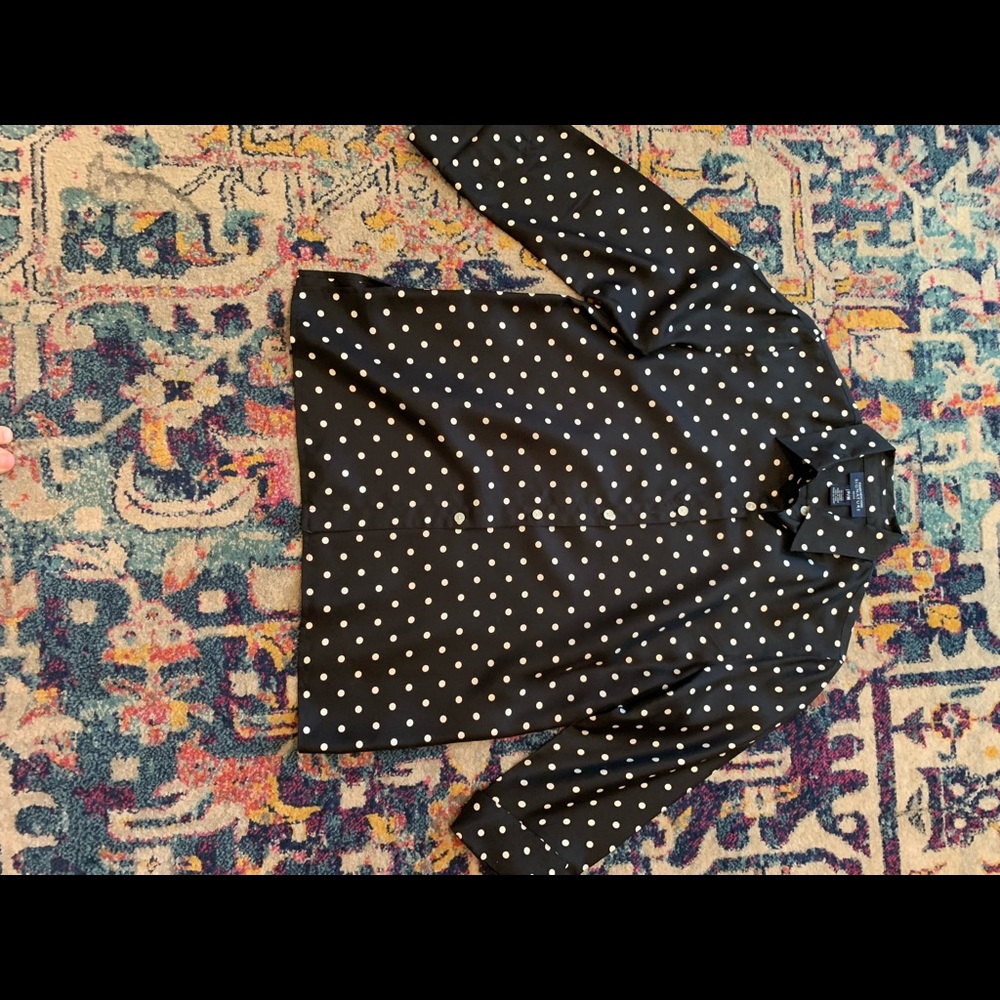 100% silk button up